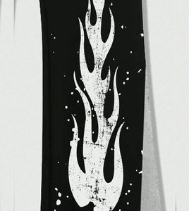 Pantalones Deportivos Glory Custom 2026 para Hombre, Diseño Personalizado con Estampado de Llamas, Cordón Ajustable, Patchwork, Tela 100% Algodón de Alta Calidad, Color en Contraste, Corte Acampanado - Product Image 6