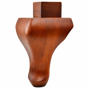 Pata de Sofá de Madera Maciza, Pie de Repuesto Tradicional Tipo Bun, Pata de Mueble Resistente de Madera Dura para Gabinete, Sofá, Silla, Otomana, Reparación DIY - Product Image 1