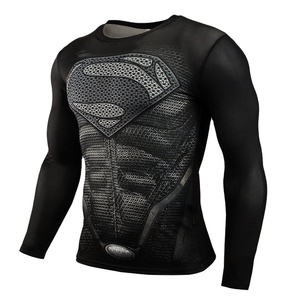 Camisetas de manga larga para hombre, ropa de compresión personalizada, protector de sarpullido Mma - Product Image 1