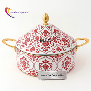 Ramadan Special Arabic Design Stainless Steel Food Warmer Durable Rust Proof Commercial Cookware 2-3 Capacity Casserole Hot Pot - Product Image 1