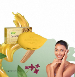 Savon en barre naturel au bois de santal Girnar, biologique et médicinal, pour un nettoyage en profondeur des mains, adapté à tous les types de peau - Product Image 4