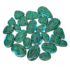 Mélange de chrysocolle et de malachite naturels, pierres précieuses brutes en cabochon pour la fabrication de bijoux, spécimen minéral Radha Arts - Product Image 6