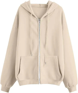 Custom Lavender Light for Breathable Zip Hoodie <b>Sweatshirt</b> Plain Oversized Full Jacket <b>Men</b> Summer Drop Shoulder Streetwear - Product Image 2