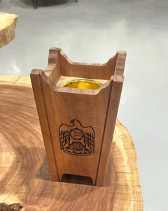 Ensemble brûleur d'encens en bois de santal artisanal avec support à charbon pour rituels religieux Aïd Ramadan - Idéal pour le bureau - Product Image 3