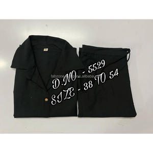 Beau coton épais flammé/coton Flex (news.com ाterie's) Cordon en tissu de meilleure qualité (chemise courte-29 ") avec boutons en bois et L - Product Image 3