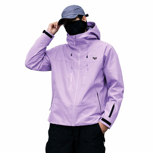 Custom OEM <b>Men</b>’s Lavender Hooded Windbreaker <b>Men's</b> <b>Jacket</b> <b>Lightweight</b> Water Resistant Outdoor Shell with Multi Zipper Pockets - Product Image 5