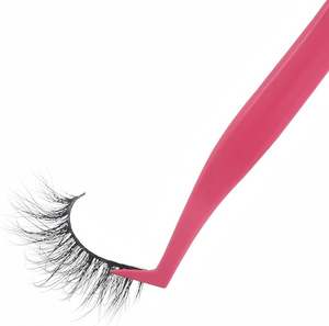 Pinzas Profesionales para Extensión de Pestañas, Pinzas para Pestañas con Logotipo Personalizado, Pinzas de Acero Inoxidable - Product Image 3