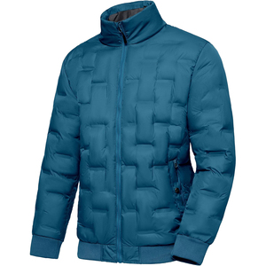 Veste d'hiver matelassée à capuche pour homme SELF INDUSTRIES en coton, légère, isolante, coupe-vent, respirante, séchage rapide, avec fermeture éclair - Product Image 1
