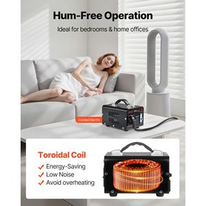 Transformateur de puissance 500VA robuste Convertisseur 110V/220V avec convertisseur de Protection de disjoncteur Step Up/Down pour les prises US EU - Product Image 6