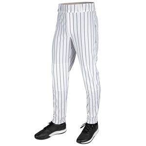 Pink Pinstripe Baseball <b>Pants</b> for Men – Breathable Athletic Training Uniform Bottoms with Stretch Fit - Product Image 2