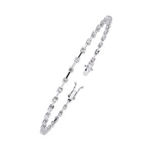 Premium Gold Moissanite Diamond Tennis Chain Certified VVS Round Cut Luxury Jewelry For <b>Men</b> Women Wholesale - Product Image 4