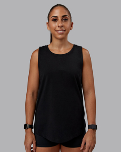 Camisetas sin mangas de punto de alta calidad de poliéster/algodón para mujer, cuello redondo, ajuste holgado, transpirables, para gimnasio y deportes. - Product Image 1