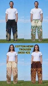 <b>Women's</b> Bohemian Style Cotton <b>Winter</b> Washed Breathable Loose Fit High Elastic Waist Vintage <b>Trousers</b> New Fashionable Handmade - Product Image 3
