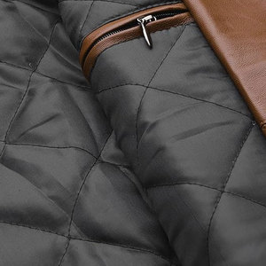 Chaqueta de Cuero Genuino para Hombre, Estilo Moderno, con Ribete de Piel, Transpirable, para Invierno, Varios Colores, Superventas - Product Image 3