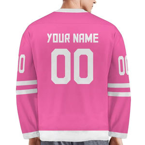 Maillot de hockey sur glace personnalisé pour équipe, couleur unie, design par sublimation, léger et durable, pour entraînement d'équipe - Product Image 3
