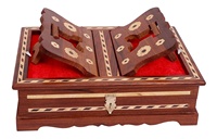 Support de livre sacré moderne en bois sculpté à la main, réglable, pour Coran/Bible/Gita, décoration de bureau de luxe, Ramadan