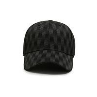 Gorra de Béisbol de Lona a Cuadros de 6 Paneles, Unisex, Ajustable, Transpirable e Impermeable, Informal, para Adultos, Primavera y Verano