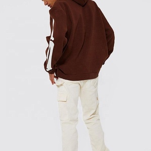 Sudadera con capucha Unisex de alta calidad con logotipo personalizado bordado francés Terry Streetwear peso pesado de talla grande Anti-retráctil para hombres - Product Image 3