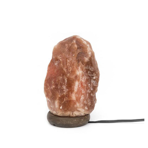Lampe de sel de l'Himalaya grise à tension universelle, forme naturelle, pour l'exportation internationale - Product Image 1
