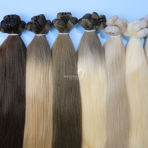 Extensions de cheveux Remy vietnamiens 100 % naturels personnalisées, ondulés/lisses, toutes couleurs, prix de gros - Product Image 6