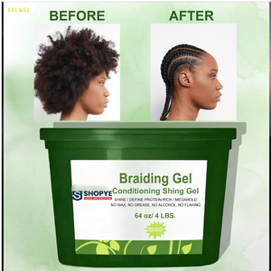 Gel Coiffant Herbal Sans Alcool Professionnel Neatbraid pour une Tenue Longue Durée, un Effet Défini et Brillant sur les Locs, les Twists et les Tresses - Product Image 1