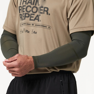 Manchons de compression pour le sport, couleur verte personnalisée, prix de gros, fabriqués au Pakistan, 100% acrylique UPF50+, US SPORTS - Product Image 4