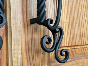 Manija de hierro forjado galvanizado resistente al óxido Iron Nature, estilo clásico, decorativa con motivos ornamentales, para puerta/portón rectangular de 10 pies - Product Image 5