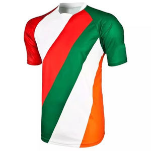 Camisetas de Fútbol Gaélico de Manga Corta con Cuello Alto, Tejidas, 100% Algodón, Transpirables, Uniformes de Lona para Entrenamiento, Venta al Por Mayor - Product Image 3