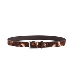Cinturón de Cuero con Pelo de Vaca 100% Genuino, Elegante y Personalizado, de Alta Calidad, con Logotipo Personalizado, Servicios OEM, Venta Directa de Fábrica - Product Image 6