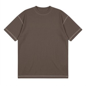 High Demanding <b>Brown</b> <b>Men</b>’s Drop Shoulder <b>T</b>-<b>Shirt</b> Oversized Cotton Casual Streetwear Custom Logo Tee For Summer <b>Men</b> Short Sleeves - Product Image 1