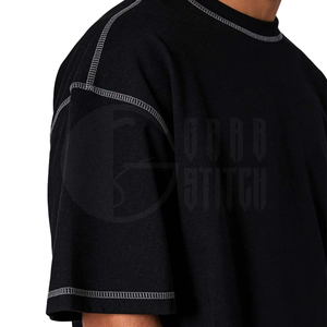 Camiseta de Corte Recto con Logotipo Frontal, Costuras en Contraste, Transpirable y Ecológica - Product Image 3