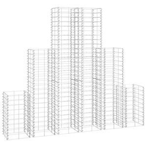 6-Piece Galvanized <b>Wire</b> Gabion Set for Fencing <b>Trellis</b> & Gates - Product Image 2