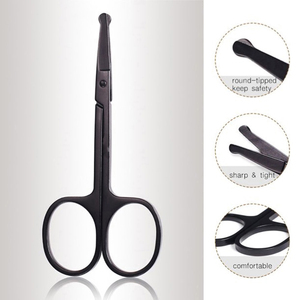 Tijeras de Belleza de Acero Inoxidable con Hoja Recta Pequeña, Mango de Cerámica, para Diestros, en Caja de Regalo, Profesionales para Manicura, Precio de Fábrica - Product Image 3