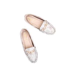 Mocassin fantaisie argent pour filles KD2298 pour robes de cocktail - Product Image 1