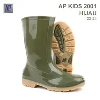 <b>Kids</b> <b>Rain</b> <b>Boots</b> AP <b>BOOTS</b> 2001 Green Waterproof Anti-Slip Cute Durable PVC - Product Image 2