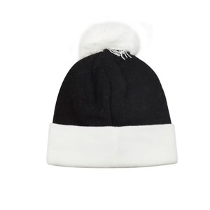 Econex Sports Unisex Black <b>Beanie</b> Hat Pom Pom Knit Winter Casual Style for Adults 56-58CM Head Circumference 100% Acrylic - Product Image 4