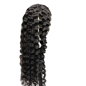 Extensions à clipser en cheveux humains 100% naturels, d'un seul donneur, super double drawn, à pointe plate, avec perruque en cheveux vierges HD - Product Image 2