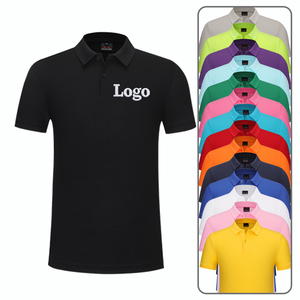 เสื้อโปโลผู้ชายแขนสั้นขายส่ง คุณภาพสูง ผ้าฝ้าย 100% เทคนิคการปัก ระบายอากาศได้ดี ผ้าถักเรียบสีพื้น - Product Image 2