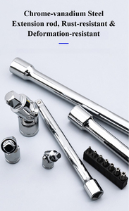 Chrome vanadi thép Hex allen ổ cắm tác động cờ lê Metric chuyên nghiệp tự động cơ khí sửa chữa Kit Ratchet tay hộp công cụ thiết lập - Product Image 5