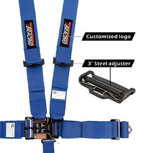 Car Racing <b>Seat</b> <b>Belt</b> <b>Clip</b> 3 Inch Steel Adjuster FIA Homologated Harness Hardware Custom Logo Private Label ISO 9001 Factory - Product Image 2