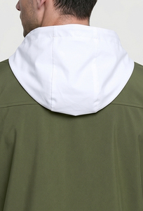 Chaqueta cortavientos con capucha para hombre/100% nailon/poliéster con cremallera completa y bolsillos laterales/Chaqueta cortavientos ligera e impermeable - Product Image 5