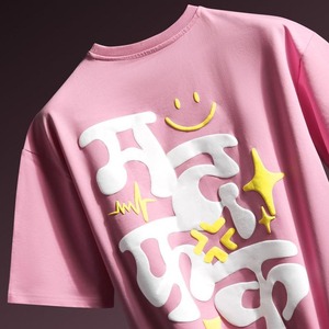 Camiseta para Hombre, 100% Algodón, Hombros Caídos, Estilo Oversize, de Lujo, con Logotipo Personalizado, Impresión DTG, Camiseta Gráfica para Hombre - Product Image 1