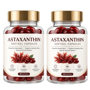 Capsules d'astaxanthine en gélules molles, 30 unités, best-seller, puissance maximale, améliore la condition des yeux et de la peau, soutient l'immunité - Product Image 1