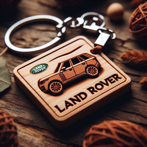 Exquisitos llaveros Range Rover de madera Su logotipo Nuestra artesanía Regalos inolvidables - Product Image 3
