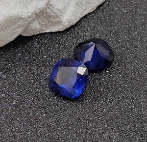 Intense <b>Blue</b> Spinel Square Faceted Gemstone Cushion Cut Loose Spinel Multiple Sizes Ideal For Jewelry Casting Wholesale - Product Image 1