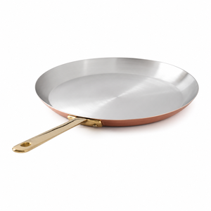 Premium Copper Flat <b>Pan</b> with Stainless Steel Interior, Crepe <b>Pan</b>, Dosa <b>Pan</b>, Heavy Duty Kitchen Cookware OEM ODM - Product Image 1