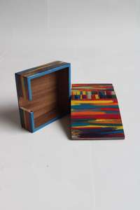 Juego de Posavasos de Resina y Esmalte para Bebidas, Ideal para Cocina, Cafetería y Regalos Festivos, Procedente de la India - Product Image 6