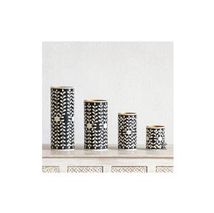 Vases à fleurs décoratifs en bois et osserie incrustée, au design élégant, parfaits pour les événements de mariage et la décoration intérieure raffinée - Product Image 3