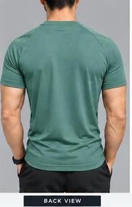 เสื้อยืดคอกลมสีเขียวสำหรับผู้ชาย GENERAL INDUSTRIES ผ้าถักแห้งเร็ว 95% ผ้าฝ้าย เป็นมิตรกับสิ่งแวดล้อม สไตล์สปอร์ต ใส่สบายๆ ในฤดูร้อน รุ่น Left - Product Image 3