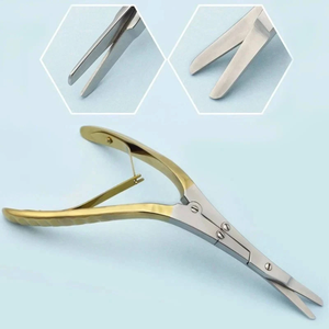 Tijeras Nasales Cerkes Caplan de 8 Pulgadas, Herramienta Quirúrgica para Rinoplastia ORL, Manual, de Acero Inoxidable, Certificación CE, Instrumento de Clase I - Product Image 1
